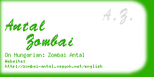 antal zombai business card